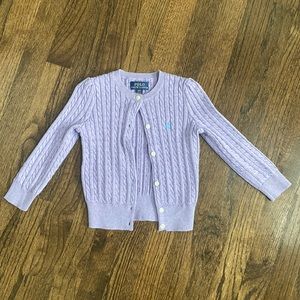 Cable knit cardigan